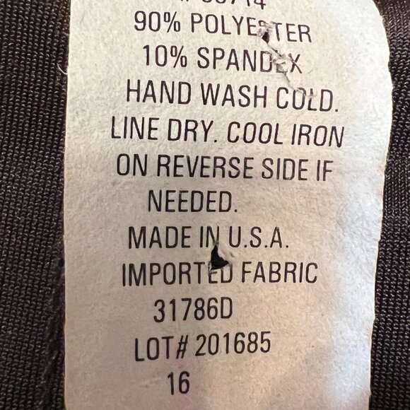 JBS LTD Women’s Brown Velvet Sleeveless Halter Dress Size M Made in USA A-Line - Picture 4 of 8